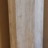 Pair of travertine columns with cut sides 1970