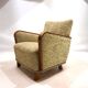 Fauteuil de salon Art Déco en jacquard de velours, 1930
