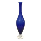 Carafe italienne en verre bleu