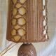 Table lamp in caning and rope - 1960s/70s