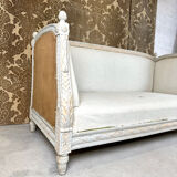 Louis XVI style alcove bed bench, 1900 period