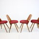 1960s dining chairs by Frantisek Jirak for Tatra, Set of 4