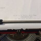 Underwood 315 olive green portable mechanical typewriter - 70s