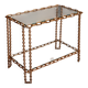 Table d'appoint chaîne boho élégance industrielle, 1970