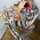 Crystal candle holders