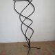 door plants / black wrought iron flowers