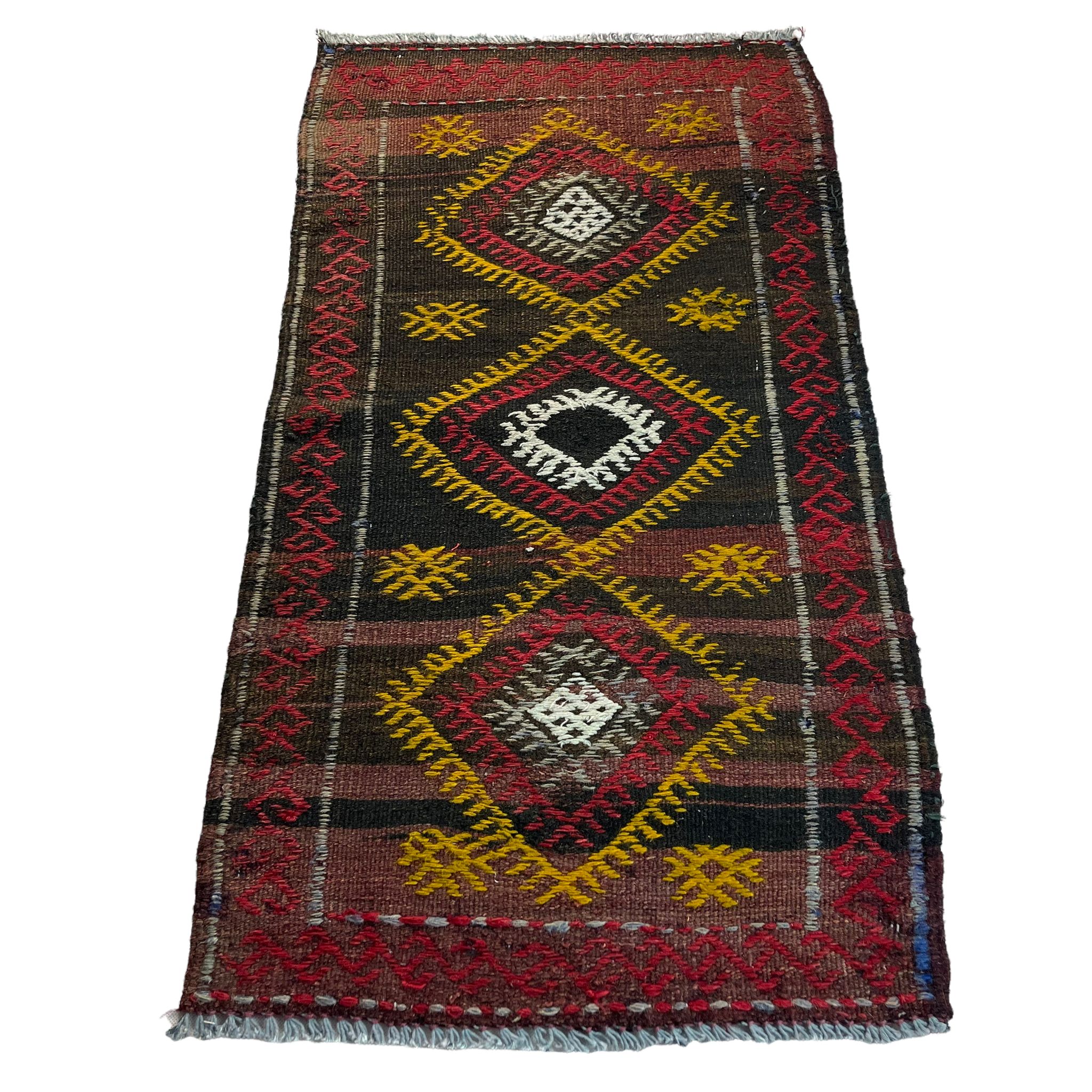 Tapis kilim turc vintage 96 x 50 cm