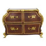 G. Durand Louis XV Bombe Commode, Marquetry, Gilt Bronze, 1880, Paris, France