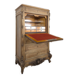 Baroque secretary in Louis XV style made of walnut.