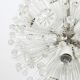 Blown glass lustre Dandelion Sputnik nickel-plated by Emil Stejnar, Rupert Nikoll
