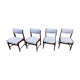 4 restored Scandinavian rosewood chairs