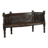 Banc d'entrée italien unique avec des éléments des 17e et 18e siècles.