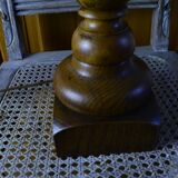 Solid wood lamp base