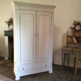 Old patinated wardrobe