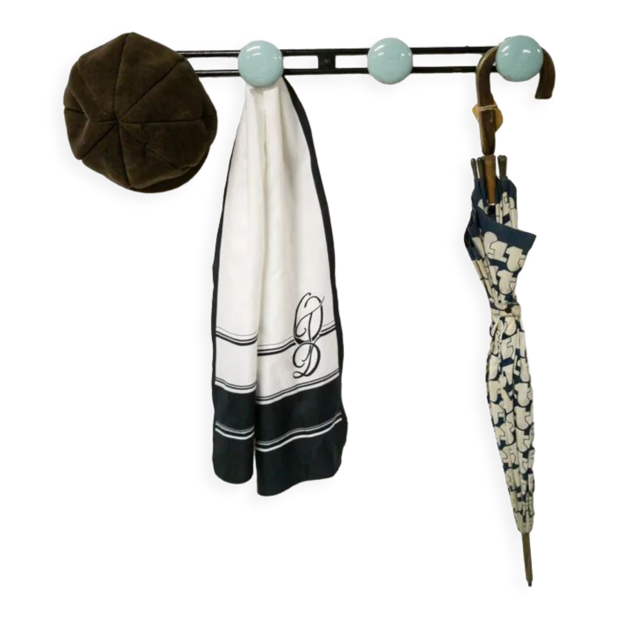 Vintage metal coat rack