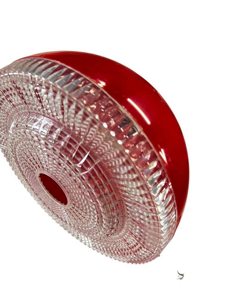 Vintage red space age chandelier / suspension