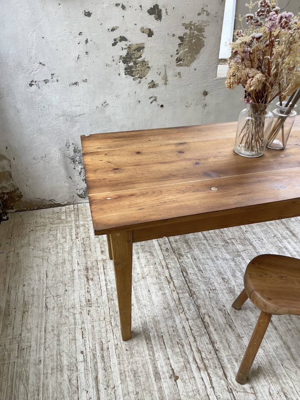 2m pine farm table
