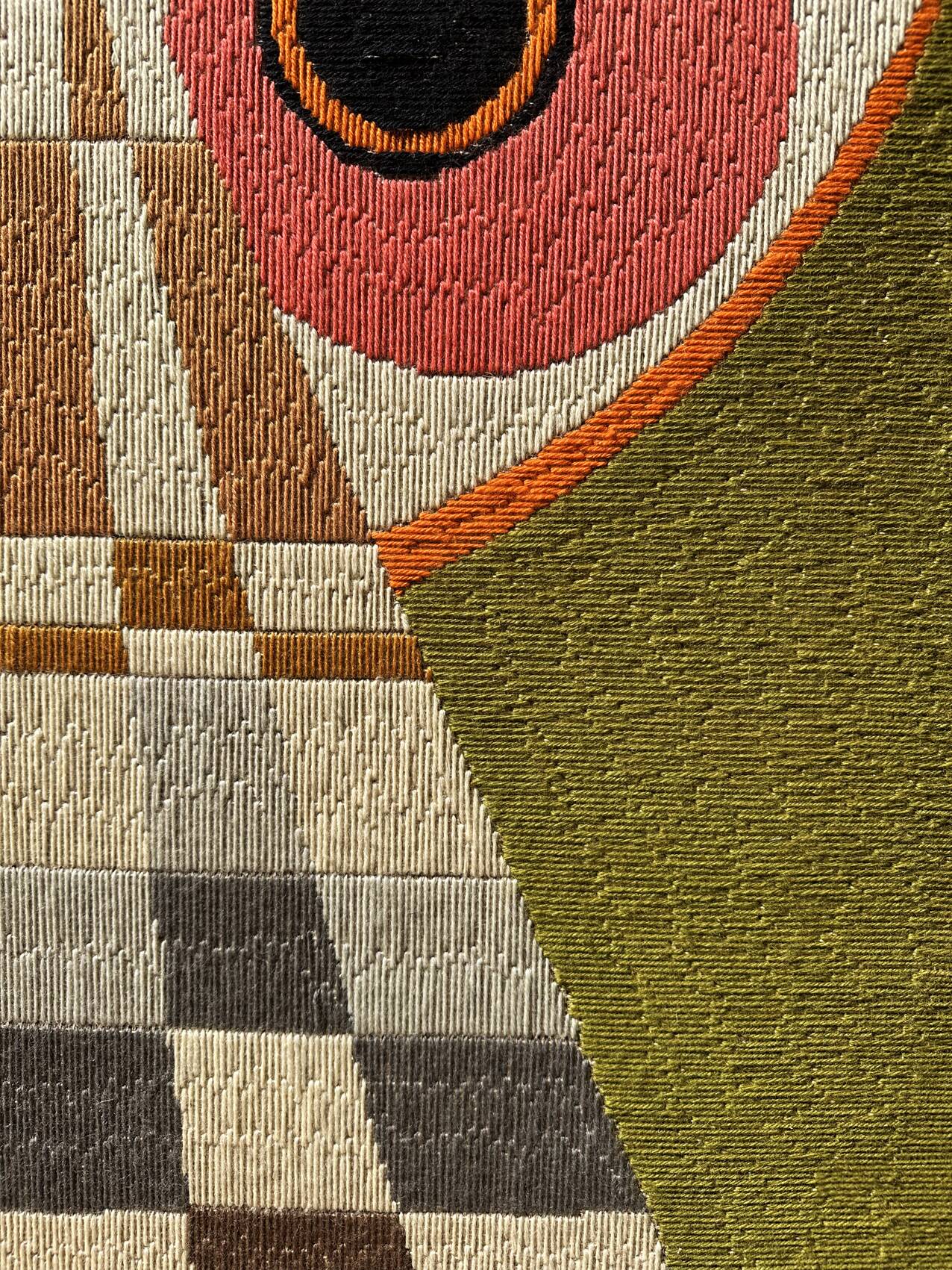 Large original kinetic tapestry OPart. France, 1970s