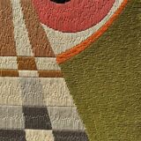 Grande tapisserie originale cinétique OPart. France, années 70