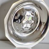 Antique butter dish in the Coquillor style, made of silver-plated metal.