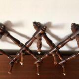 Folding wall coat rack XIXth