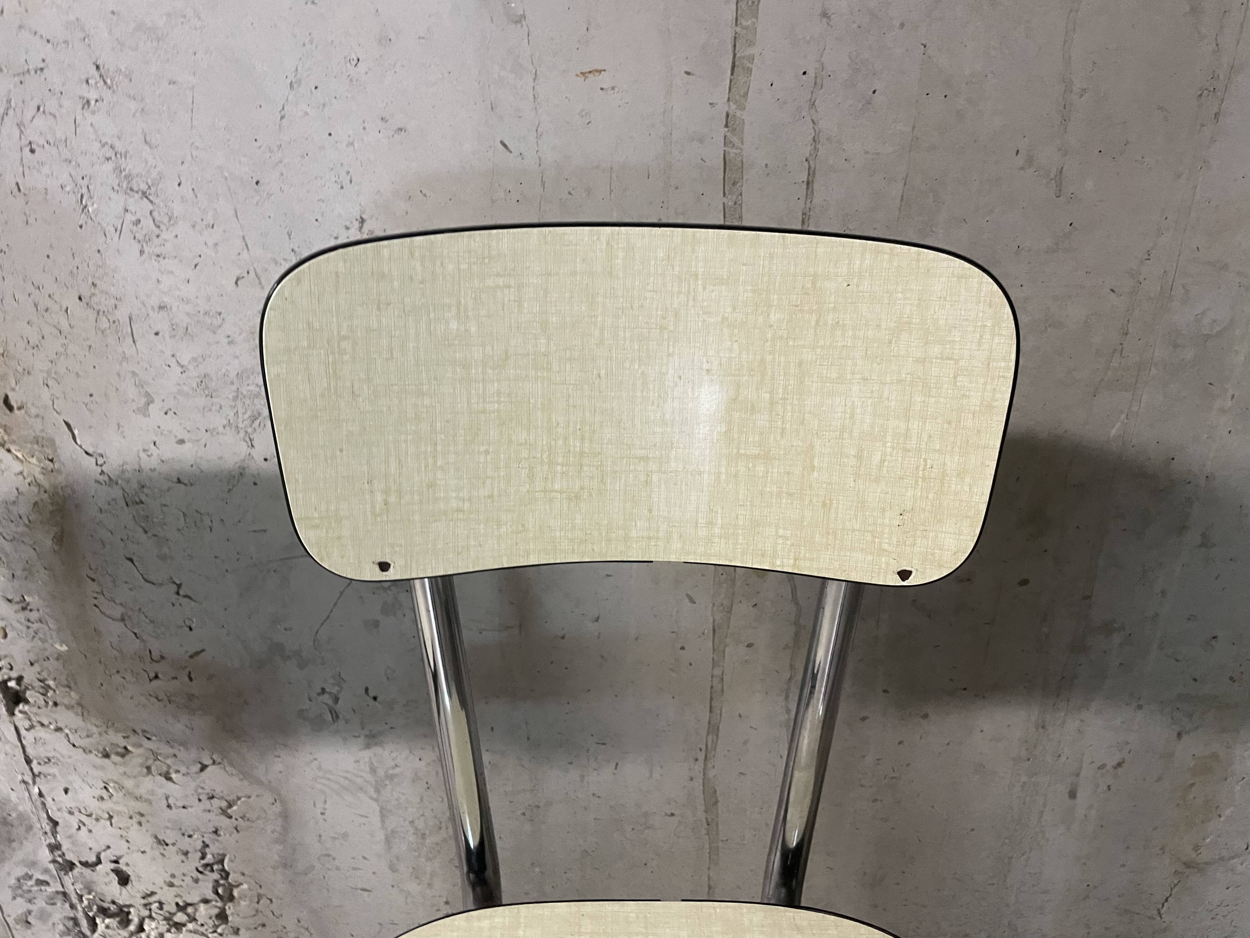 Pair of Formica chairs from the 1960s.