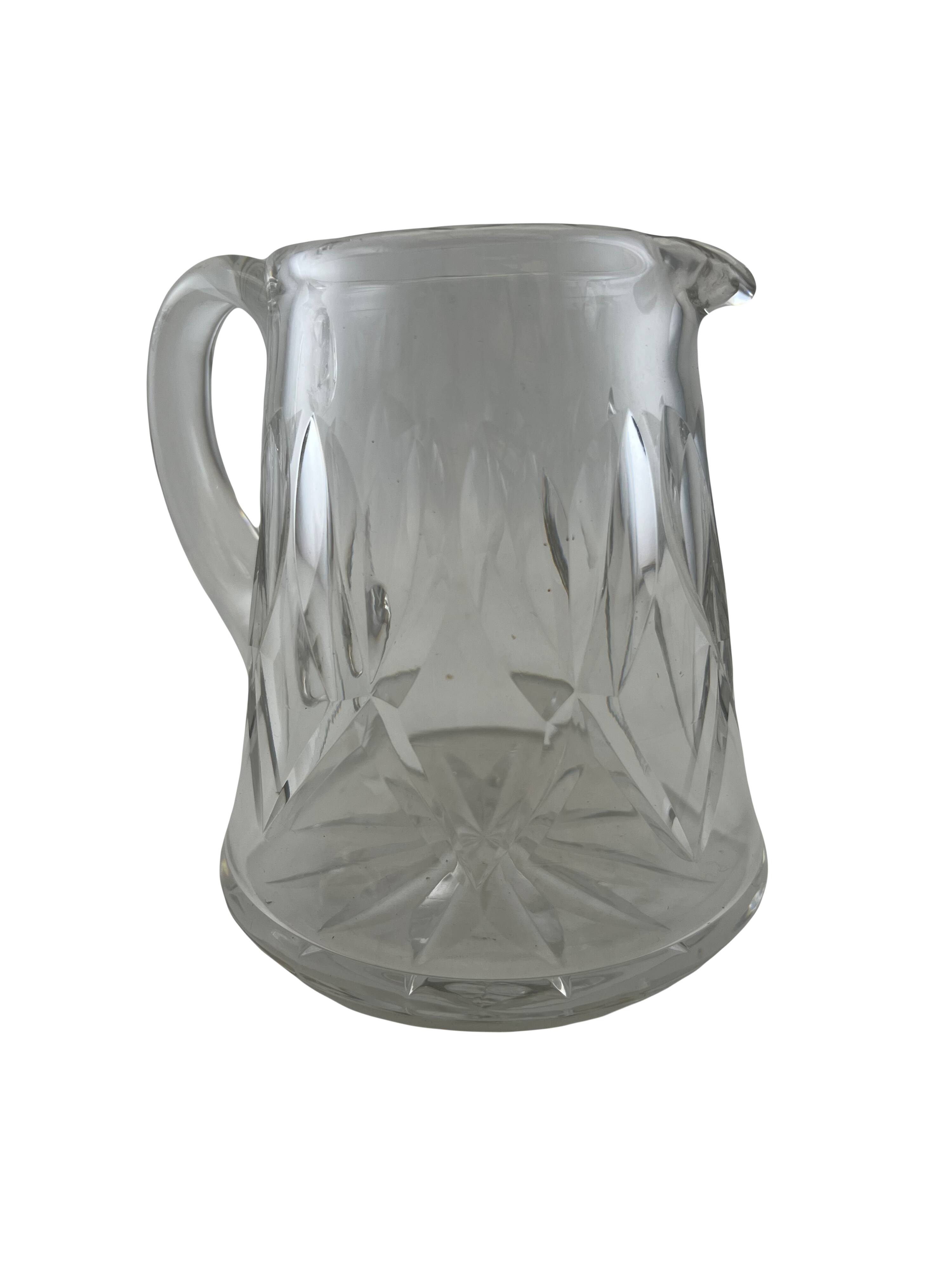 Saint Louis crystal pitcher carafe signed