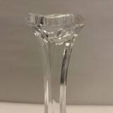Bougeoir en verre moulé