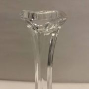 Molded glass candle holder