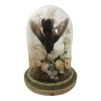 Bridal globe stuffed bird