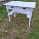 Coiffeuse, console en bois peint