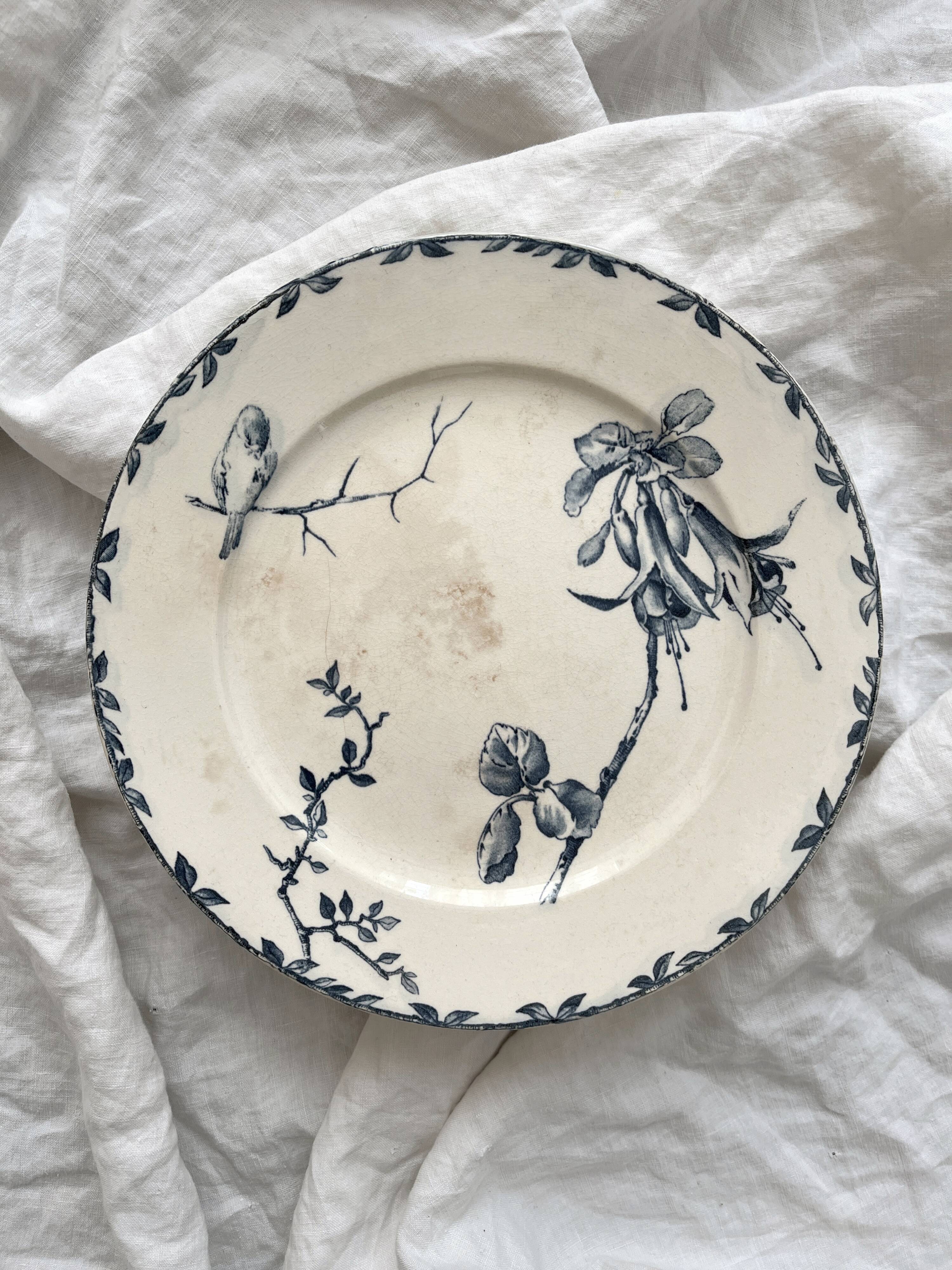 Low ironstone fruit bowl "Oxford" Choisy le Roi