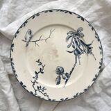 Low iron earthenware compote dish “Oxford” Choisy le Roi