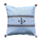 Coussin berbère bleu ciel en coton