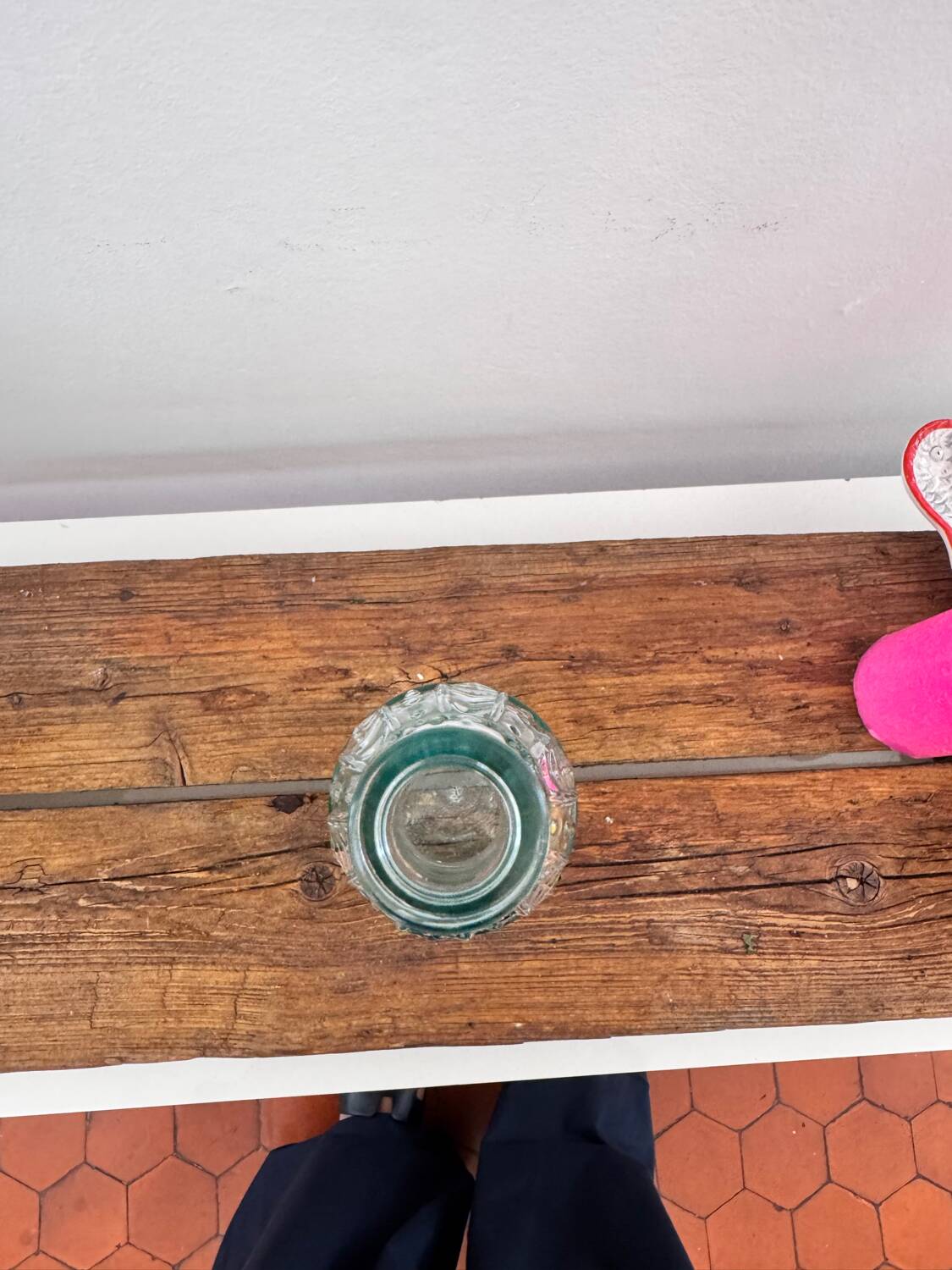 Clear cut glass bottle/carafe