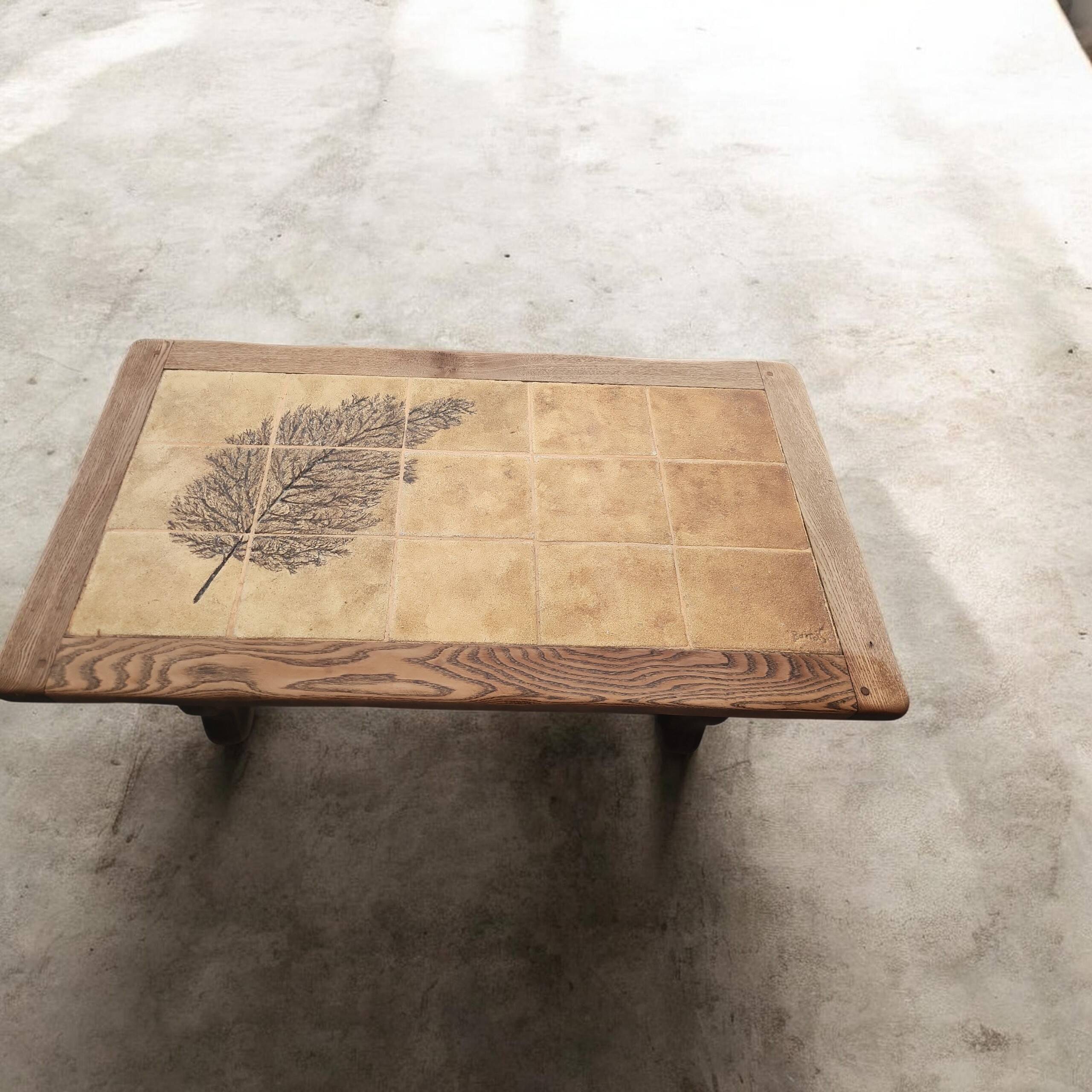 Vallauris coffee table signed Barrois