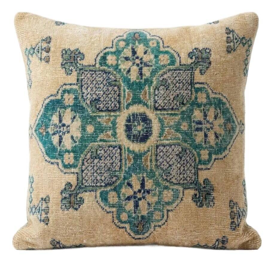 Housse de coussin turque vintage 56x61 cm