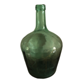 Dame Jeanne bonbonne glass green Viresa