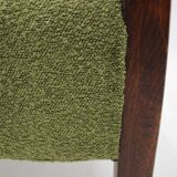 1940s Pair of Restored  Art Deco Armchairs in Boucle , Czechoslovakia
