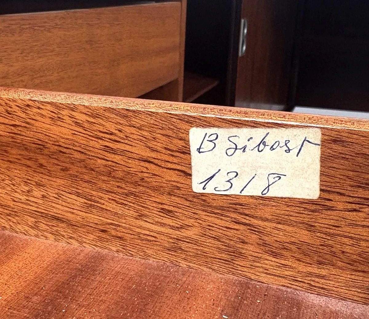 Vintage executive desk with sideboard, Arne Vodder for Sibast, 1960s