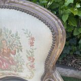 Basket bed and its two armchairs