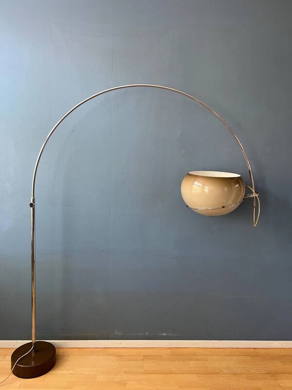 Lampadaire en forme d'arc en forme de champignon de l'ère spatiale du milieu du siècle par GEPO