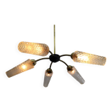 5 light chandelier 1970