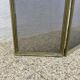 Fire screen, spark guard for fireplace "made in Italy" 3 panels in brass 70
