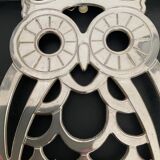 Dessous de plat hibou Italy en métal argenté