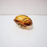 Bohemian Art Glass Bowl/Ashtray by Josef Hospodka, 1960's