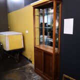 Wood and Art Deco glass showcase