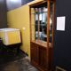 Wood and Art Deco glass showcase