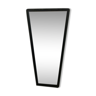 Miroir rétroviseur métal 1950 32x71cm