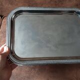Rectangular stainless steel tray